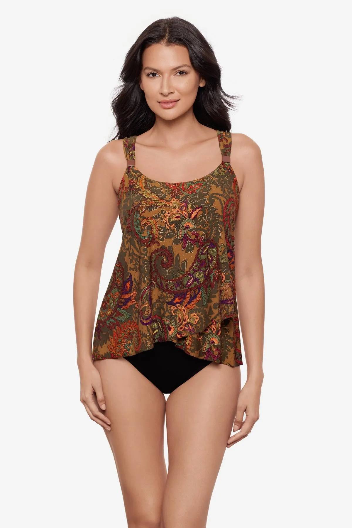Dazzle Tankini Top in Perissa