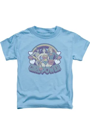 DC Comics Retro Girl Power Short Sleeve Toddler Tee / T-Shirt