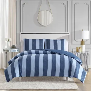 Denim Stripe Reversible Comforter Set Juicy Couture