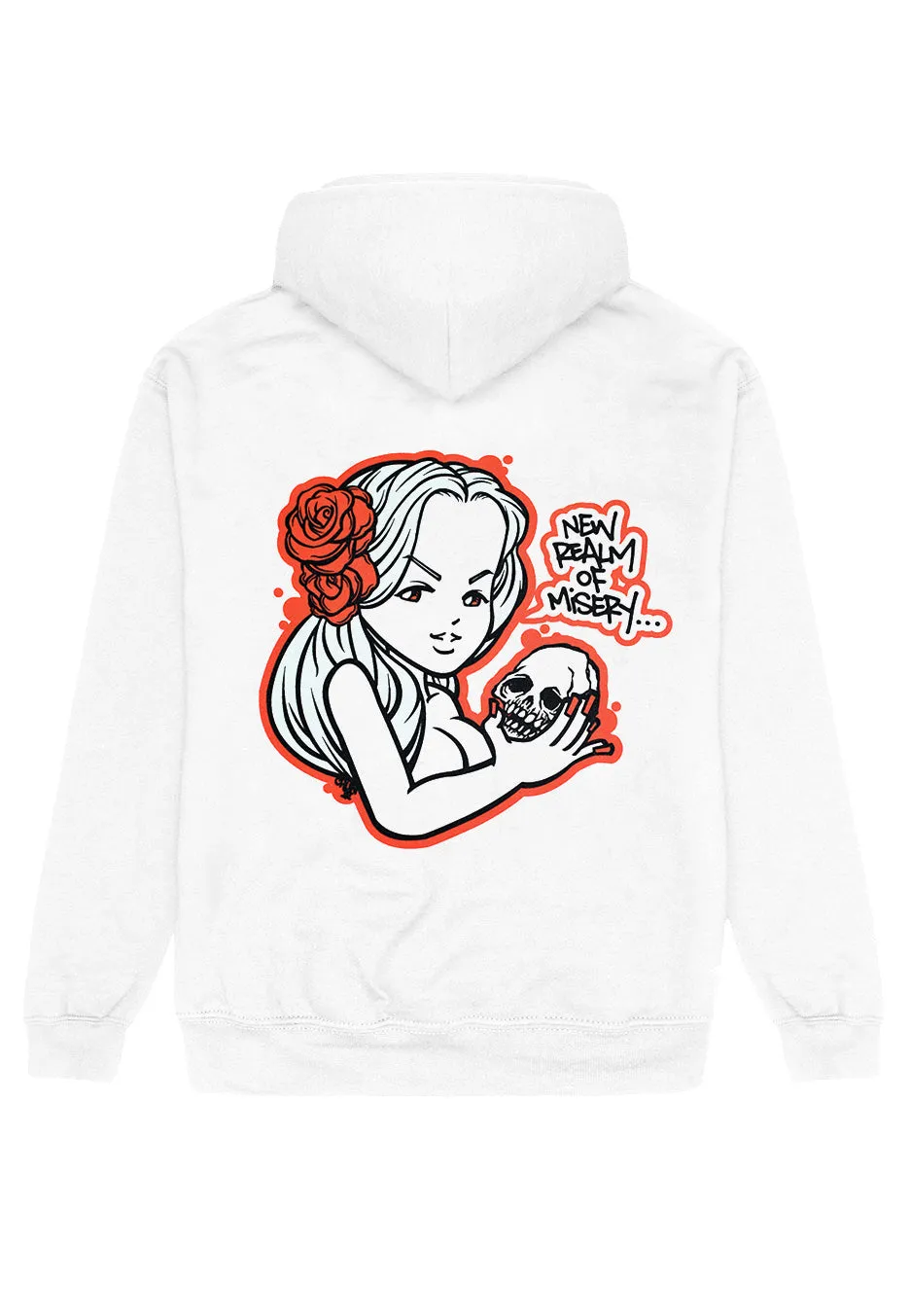 Desolated - Graffiti Girl White - Hoodie