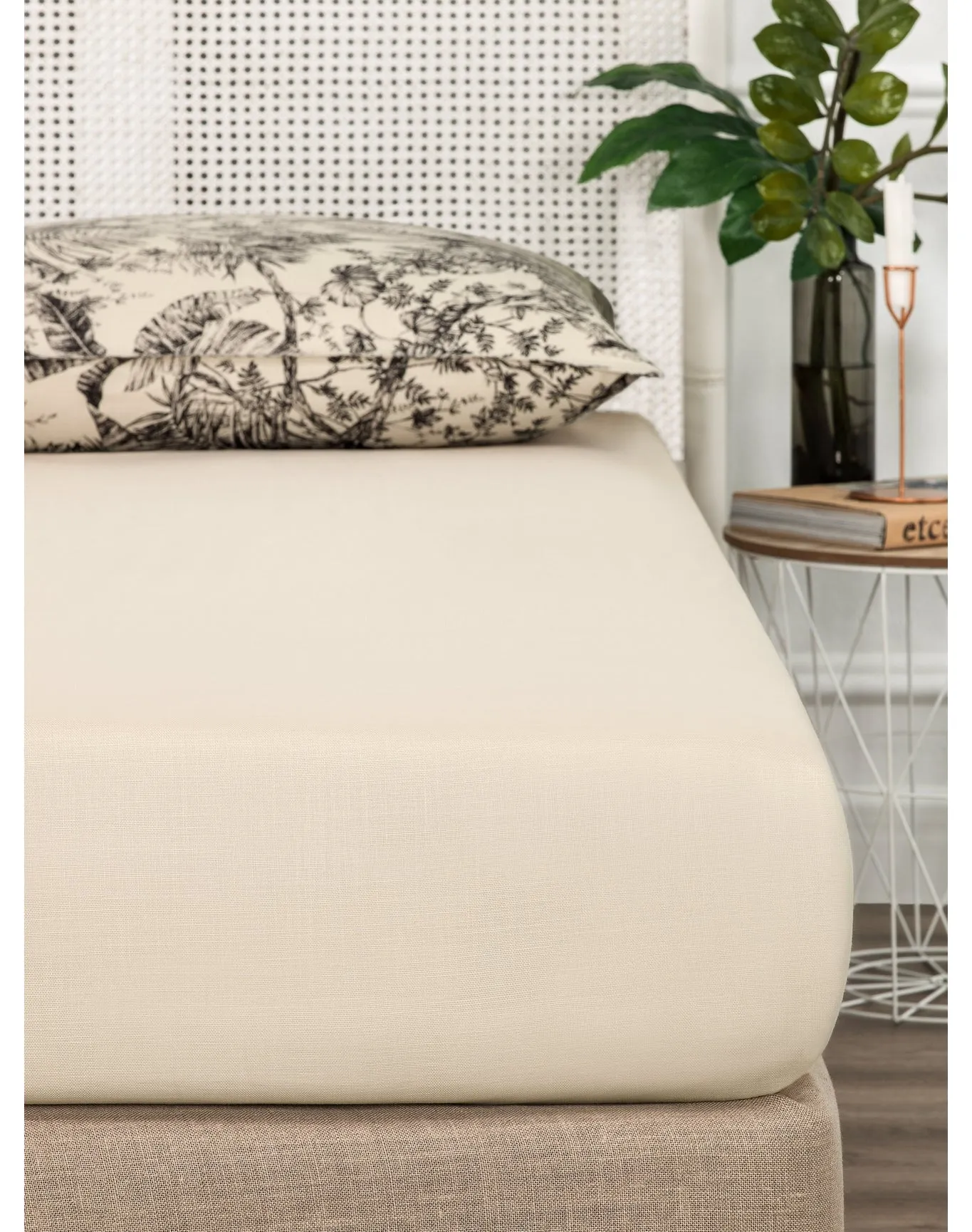 Dominica Flat Sheet | Ecru TOGAS