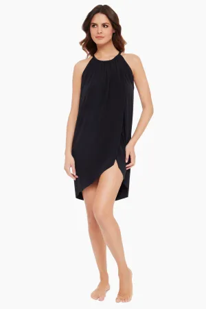 Draped Cover Up Dress