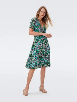 DVFKOREN REVERSIBLE DRESS FLOWER BED/ARTA GEO GREEN
