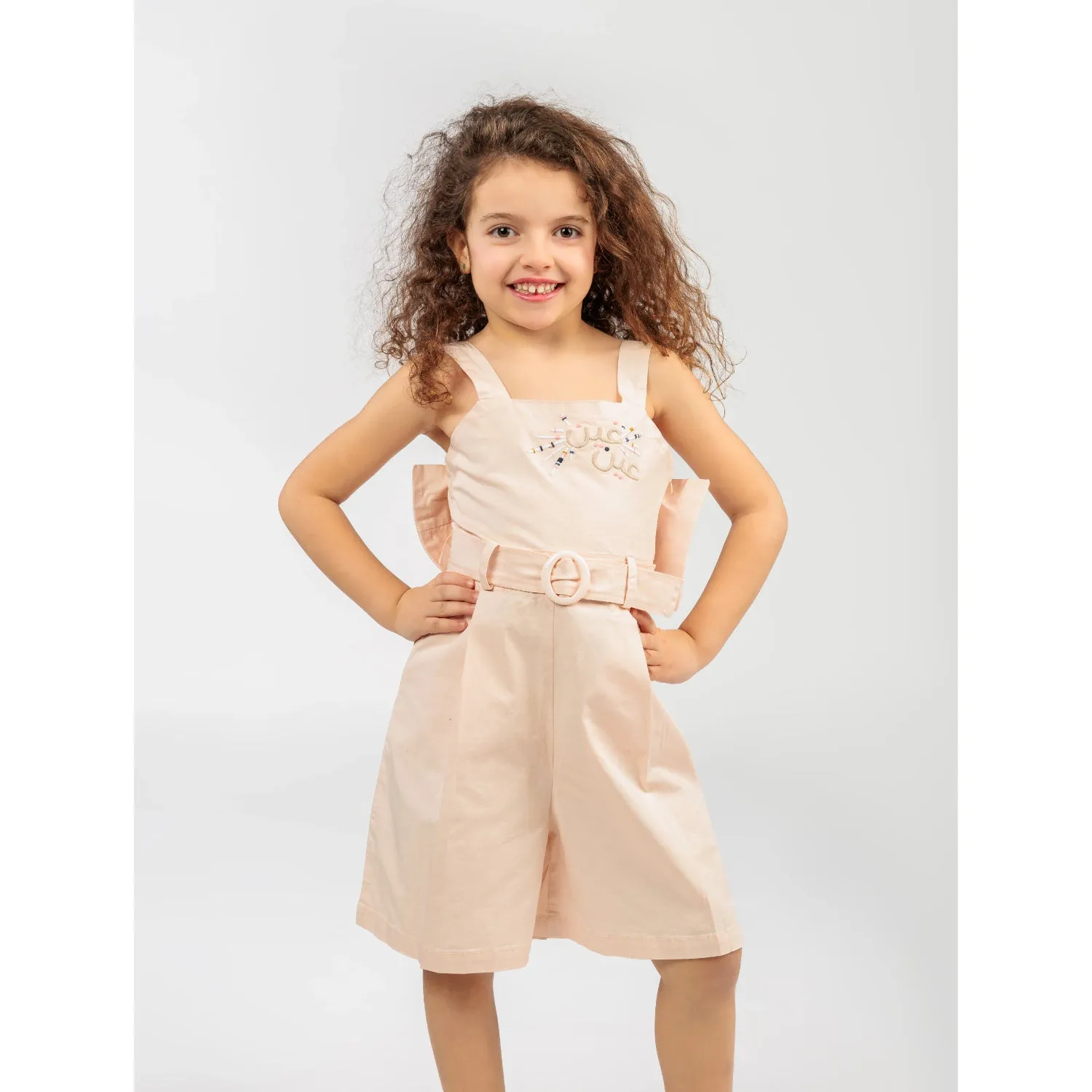 Ein Ghein Kids Baby Girl's Pink Overall Dress