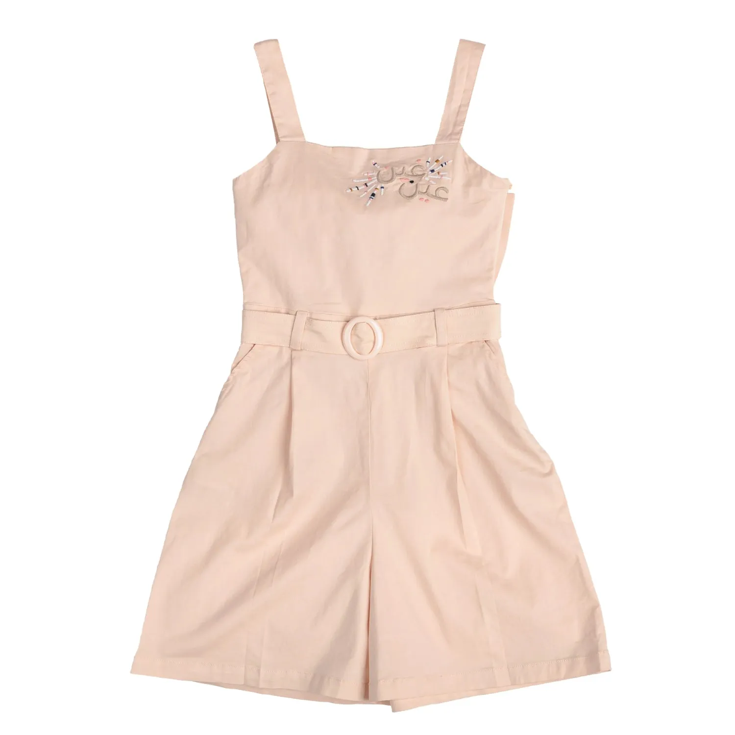 Ein Ghein Kids Baby Girl's Pink Overall Dress