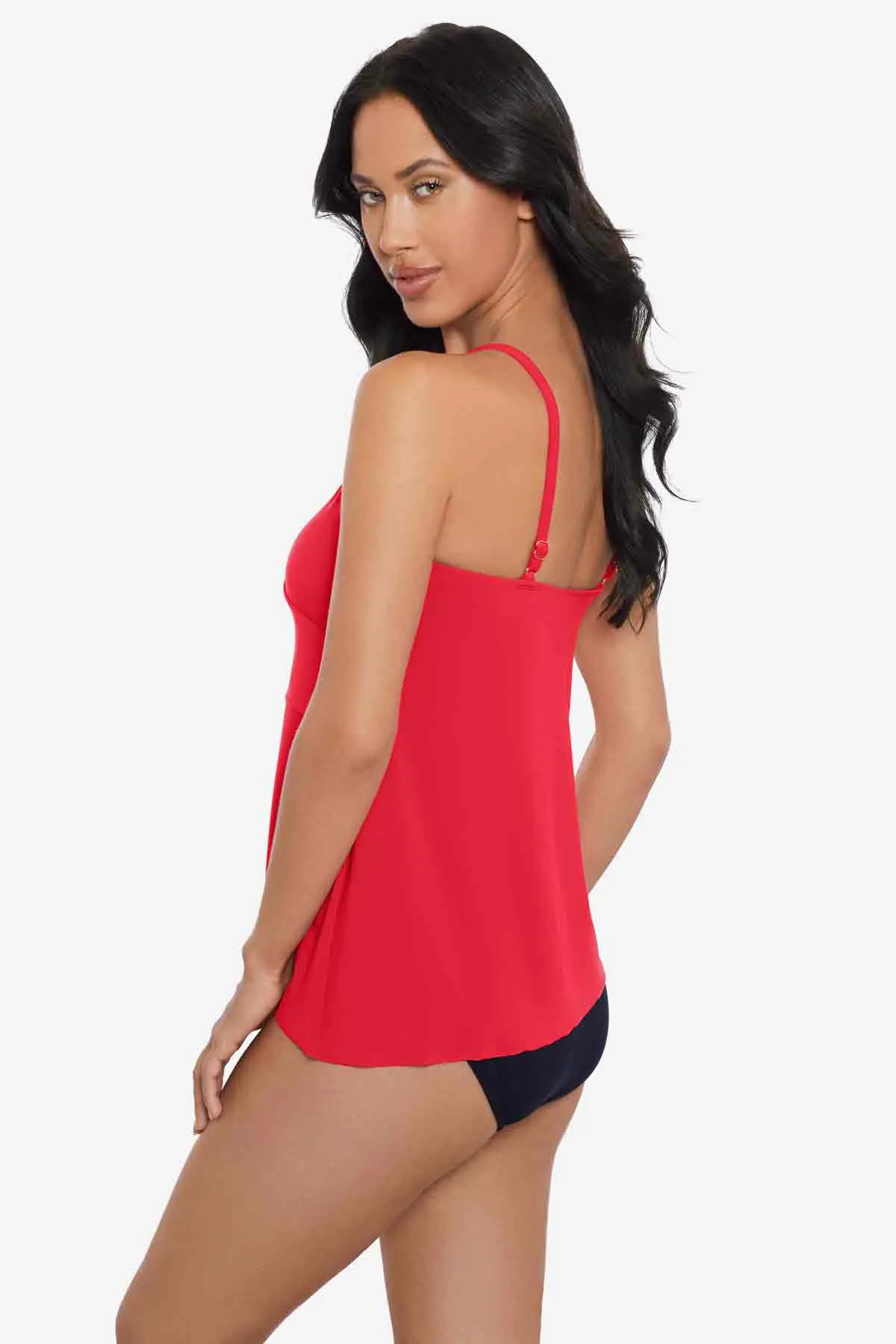 Eliza Tankini Top in Chain Link