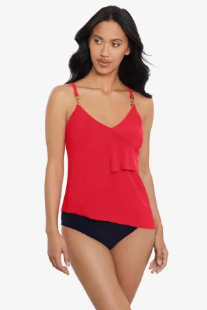 Eliza Tankini Top in Chain Link