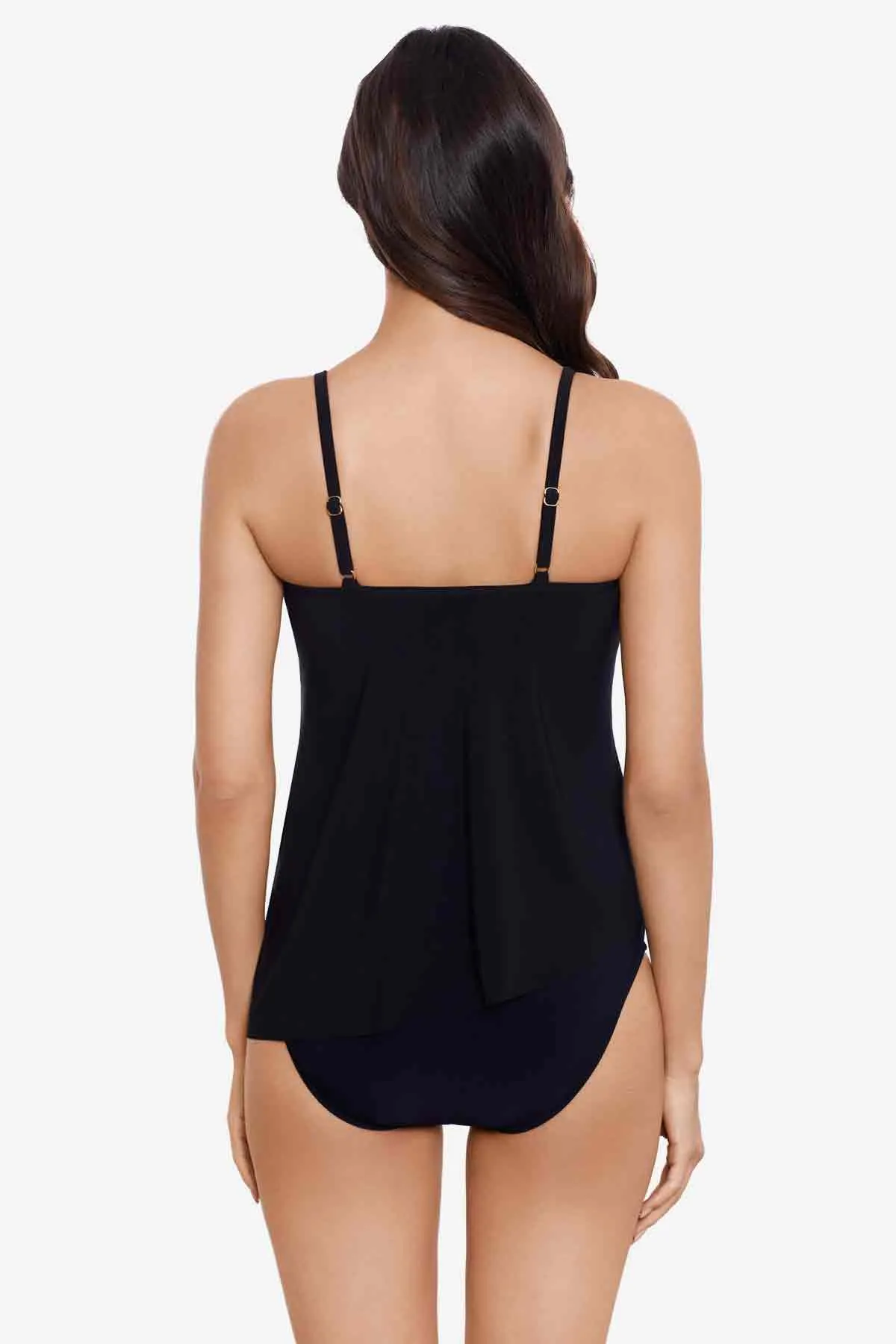 Eliza Tankini Top in Chain Link