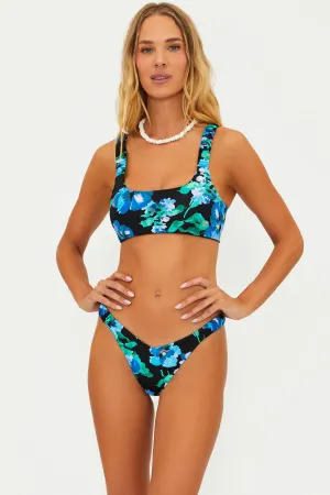 Eliza Top Black Pansy Beach Riot
