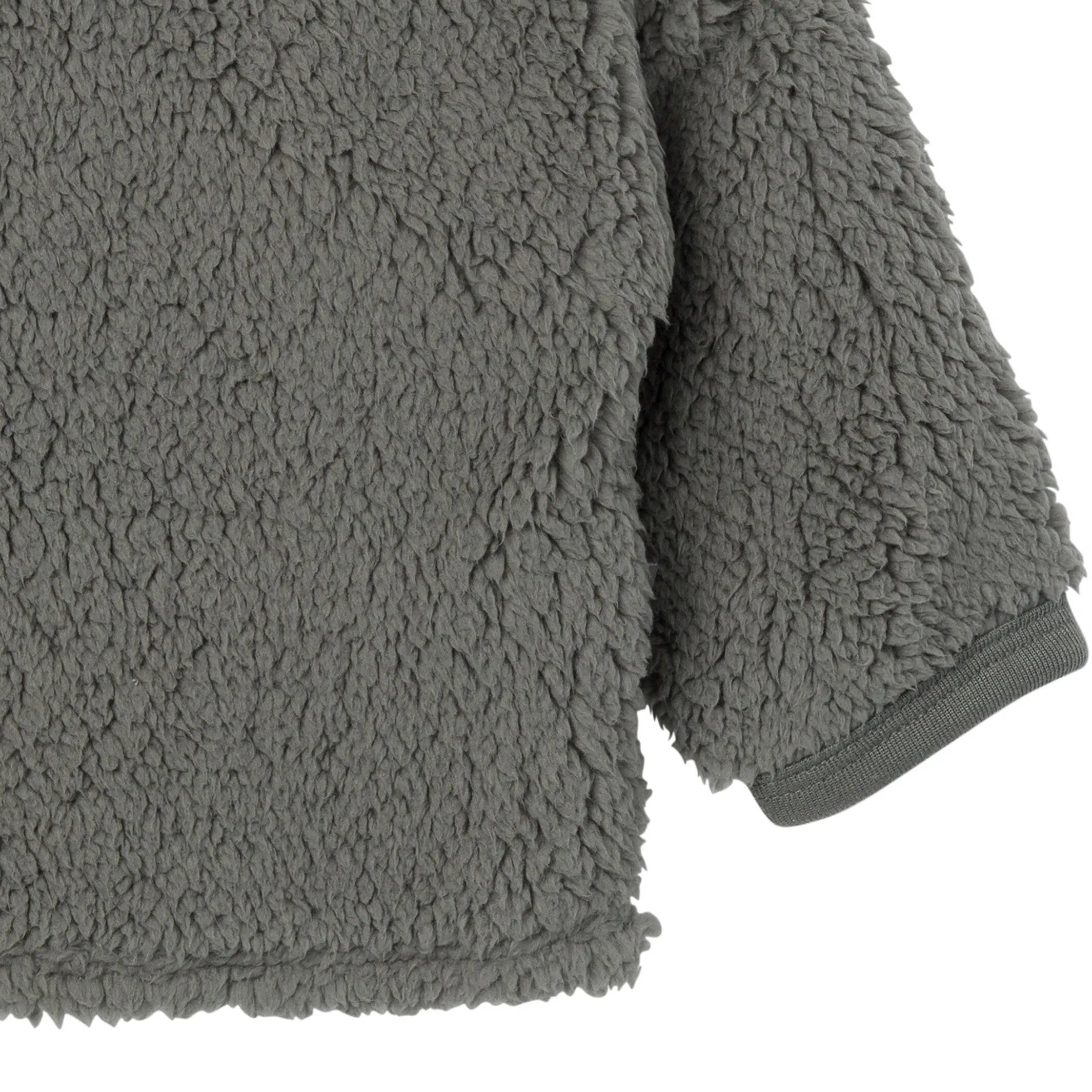 Embroidered 2-Piece Baby Boys Dark Green Sherpa Drop Shoulder Top & Pants Gerber Childrenswea