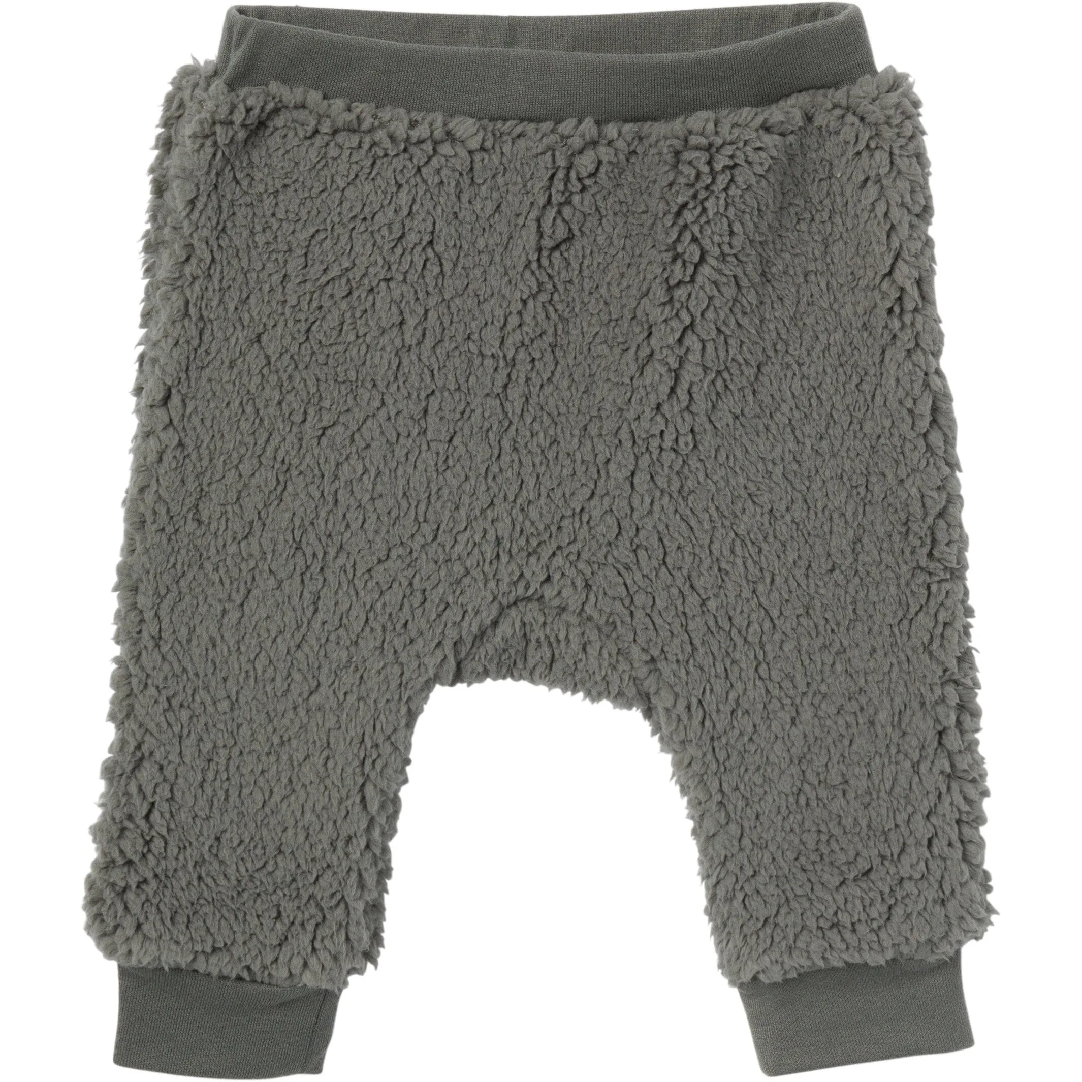 Embroidered 2-Piece Baby Boys Dark Green Sherpa Drop Shoulder Top & Pants Gerber Childrenswea