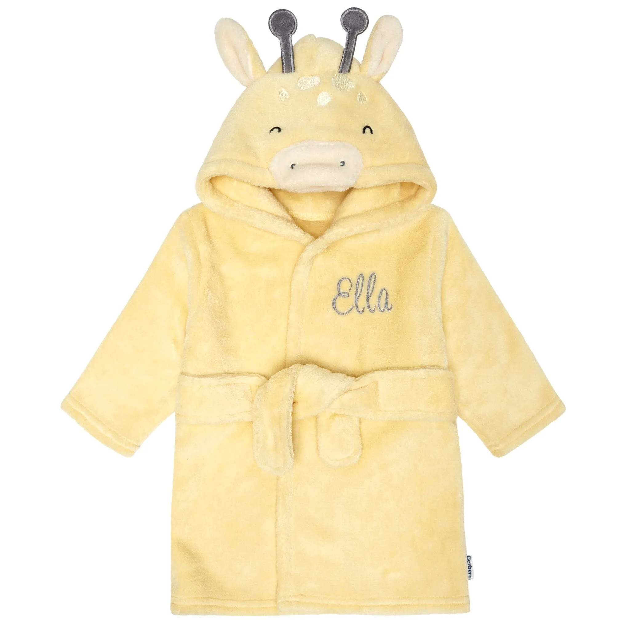 Embroidered Baby Neutral Giraffe Robe Gerber Childrenswea