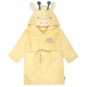 Embroidered Baby Neutral Giraffe Robe Gerber Childrenswea