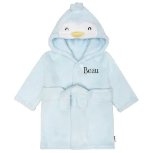 Embroidered Baby Neutral Penguin Robe Gerber Childrenswea