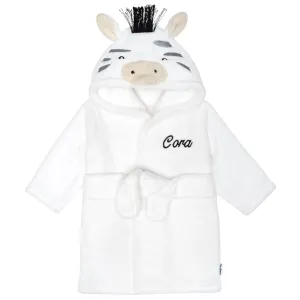 Embroidered Baby Neutral Zebra Robe Gerber Childrenswea