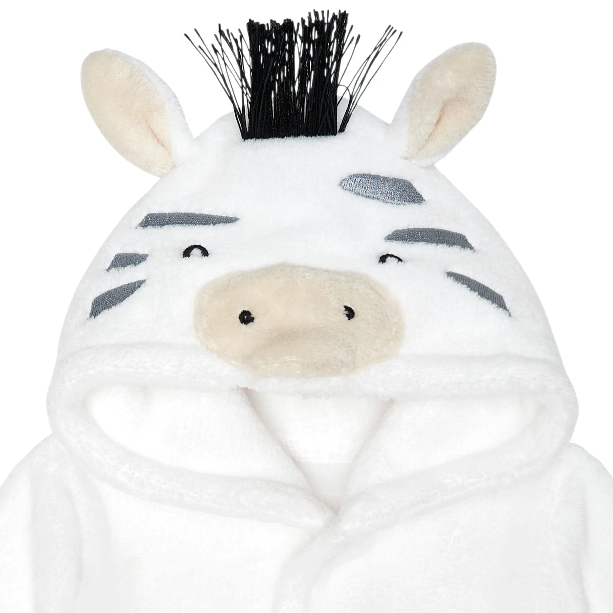 Embroidered Baby Neutral Zebra Robe Gerber Childrenswea
