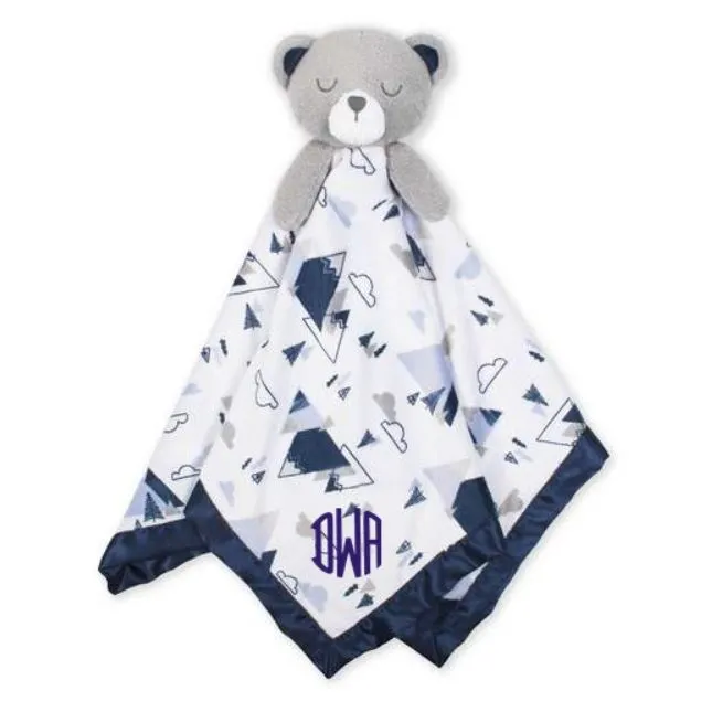 Embroidered Bear Baby Boys Security Blanket Gerber Childrenswea