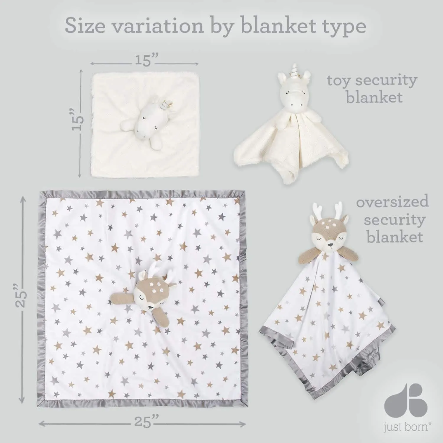 Embroidered Elephant Baby Neutral Security Blanket Gerber Childrenswea