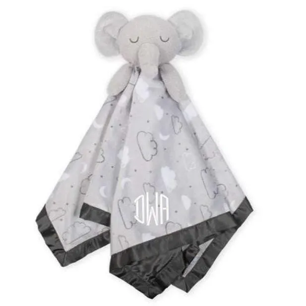 Embroidered Elephant Baby Neutral Security Blanket Gerber Childrenswea
