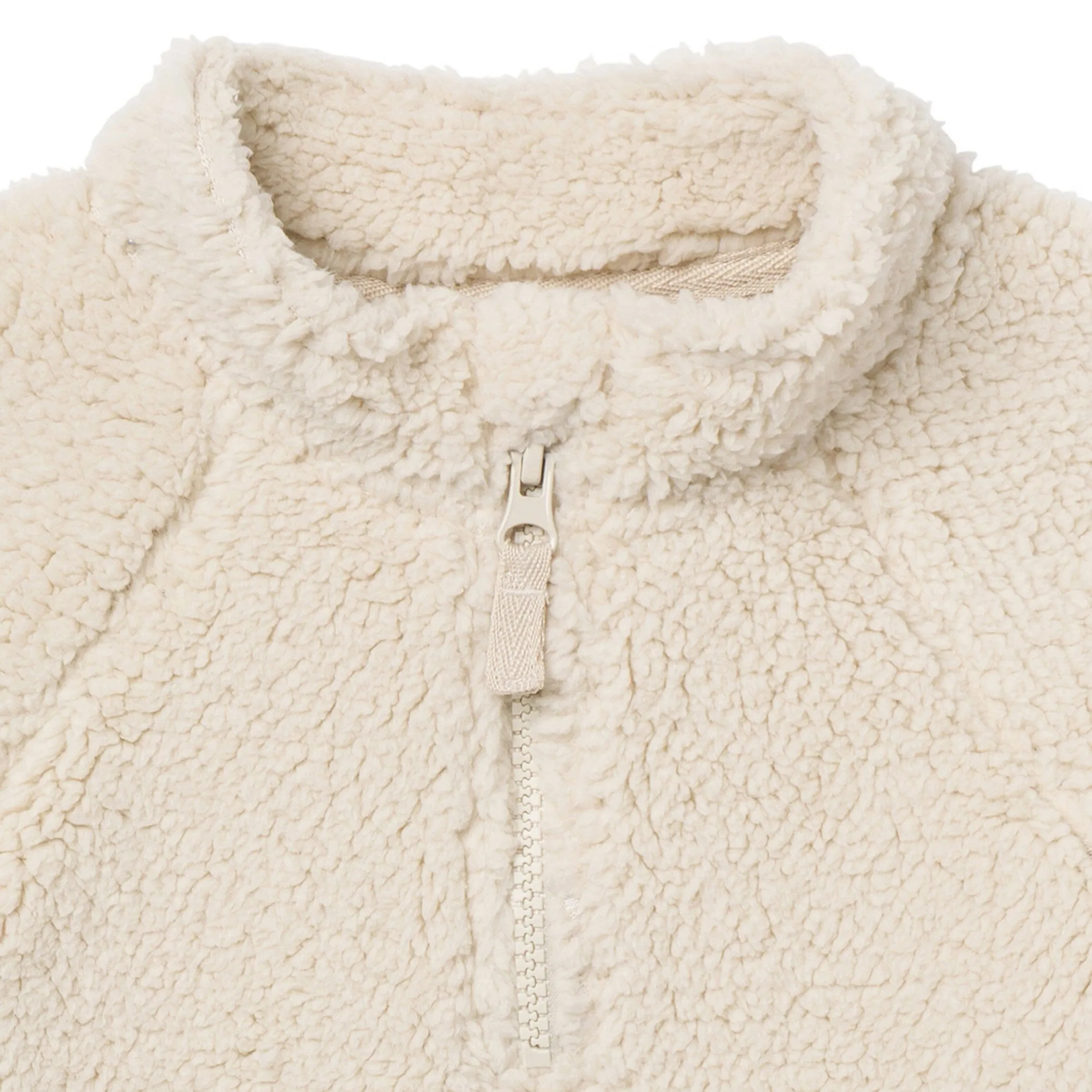 Embroidered Infant & Toddler Boys Light Beige Half-Zip Pullover Gerber Childrenswea