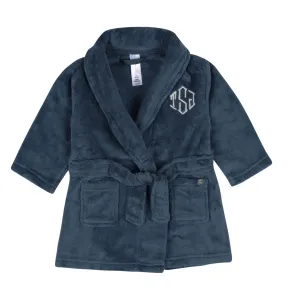 Embroidered Infant & Toddler Boys Navy Shawl Collar Robe Gerber Childrenswea