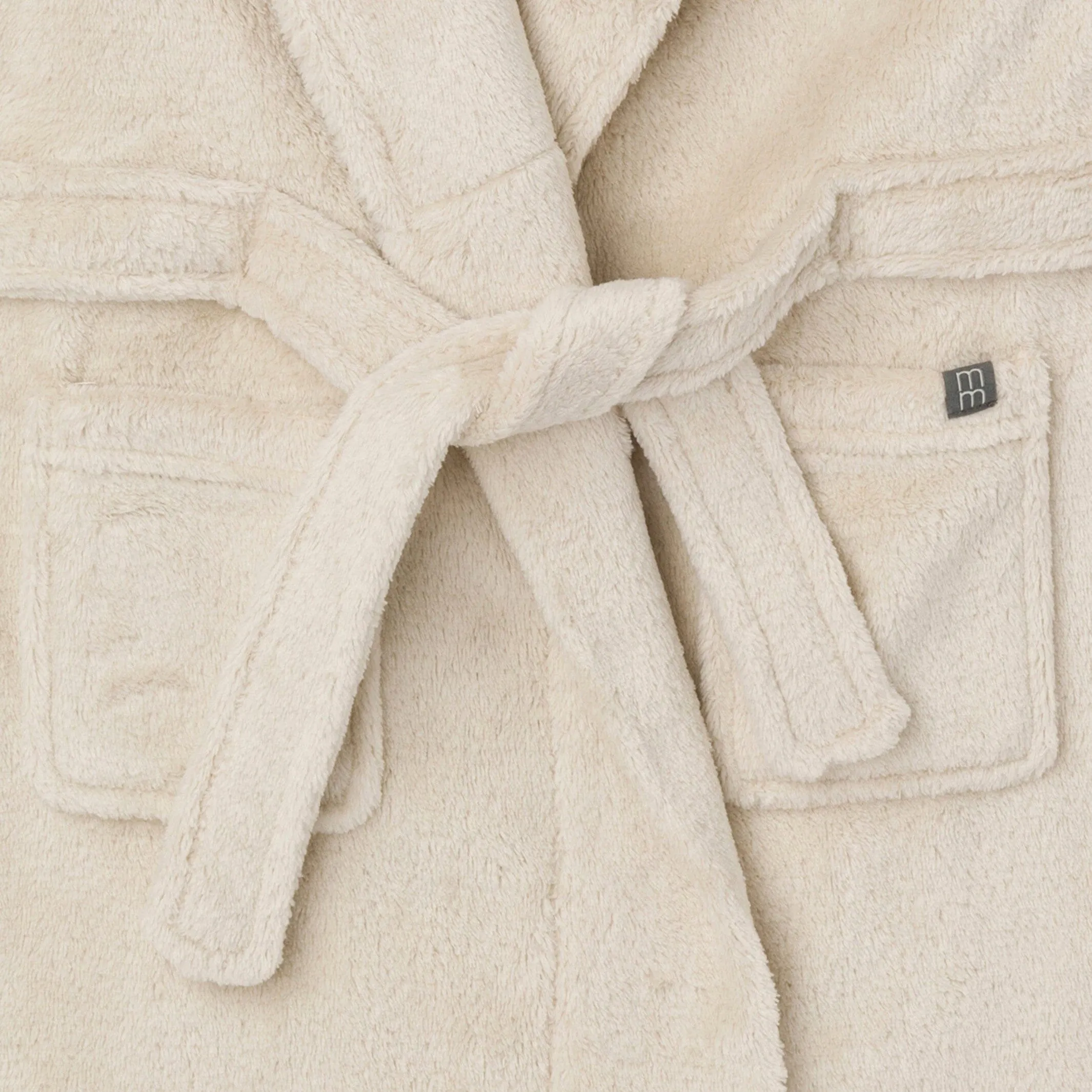 Embroidered Infant & Toddler Neutral Light Beige Shawl Collar Robe Gerber Childrenswea