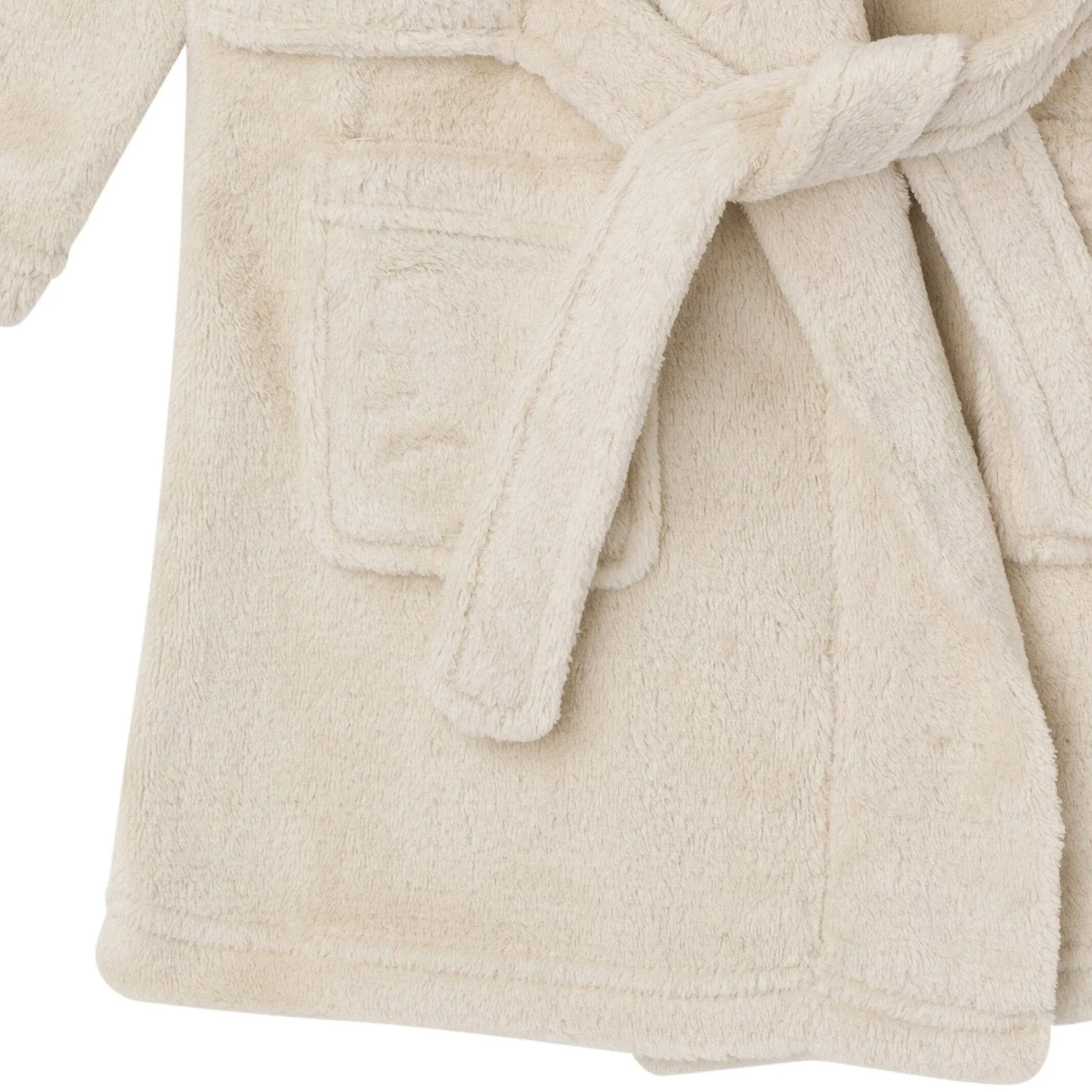 Embroidered Infant & Toddler Neutral Light Beige Shawl Collar Robe Gerber Childrenswea