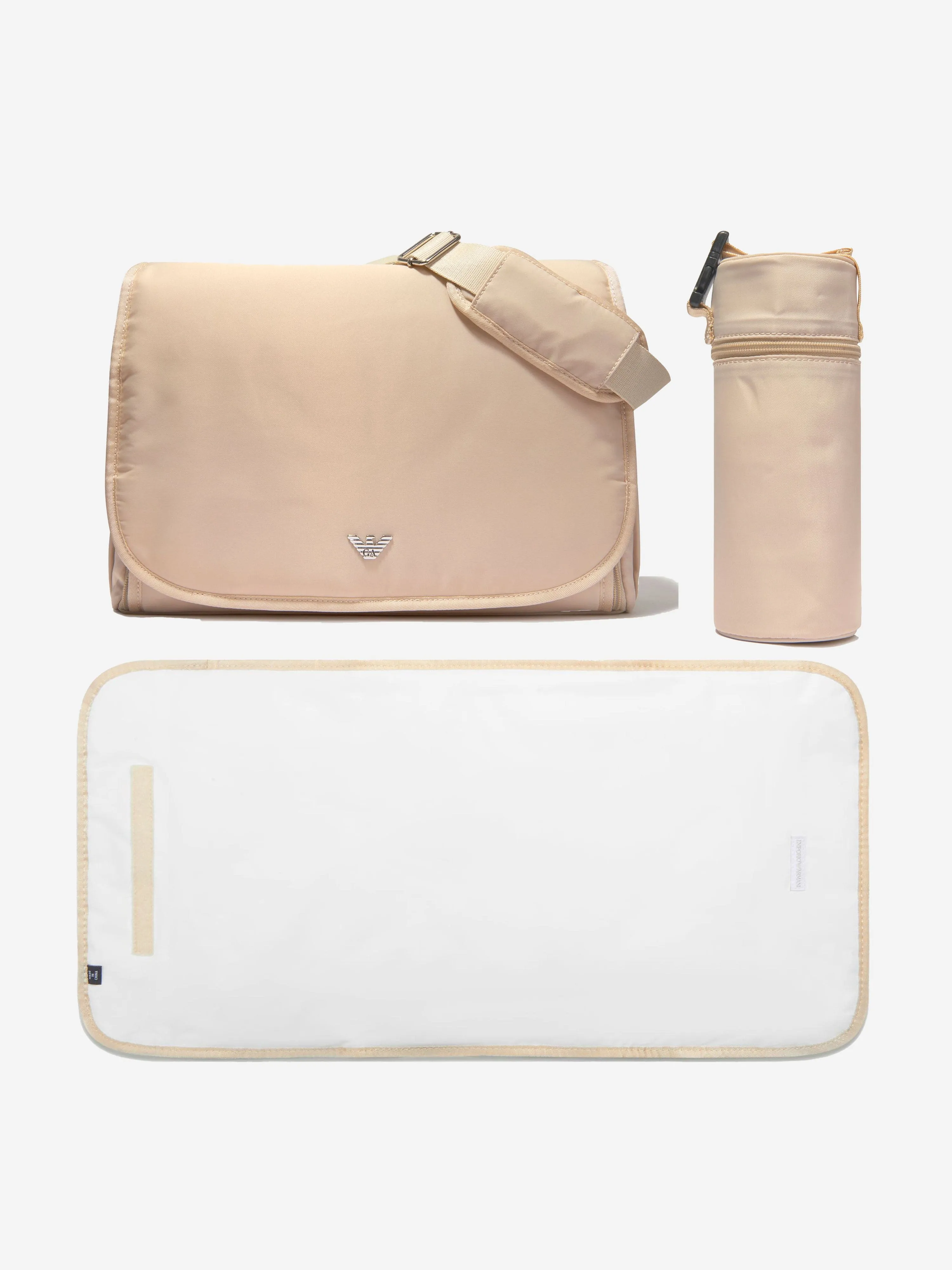 Emporio Armani Baby Logo Changing Bag in Beige (36cm)