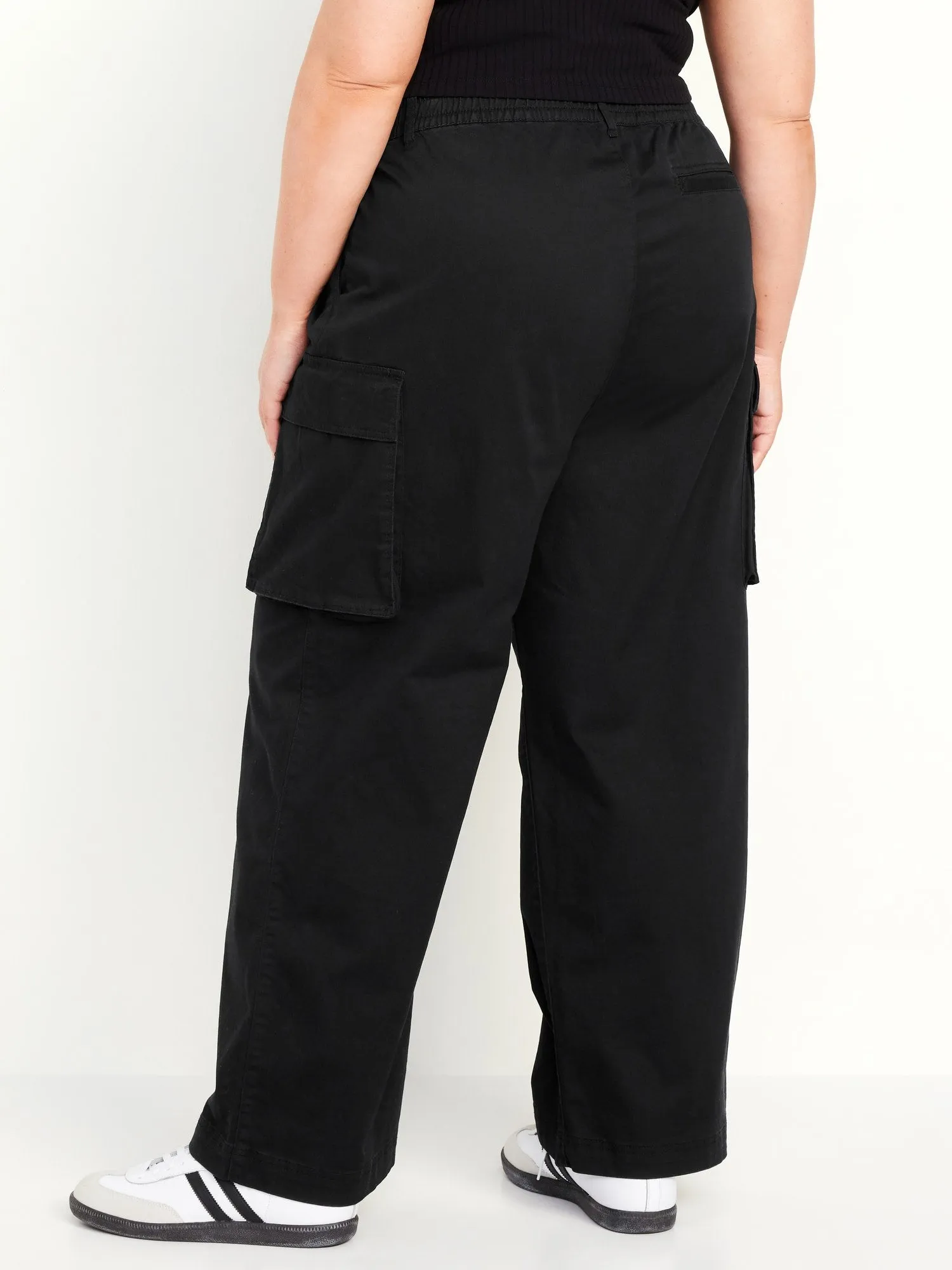 Extra High-Waisted Super Wide-Leg Cargo Pants