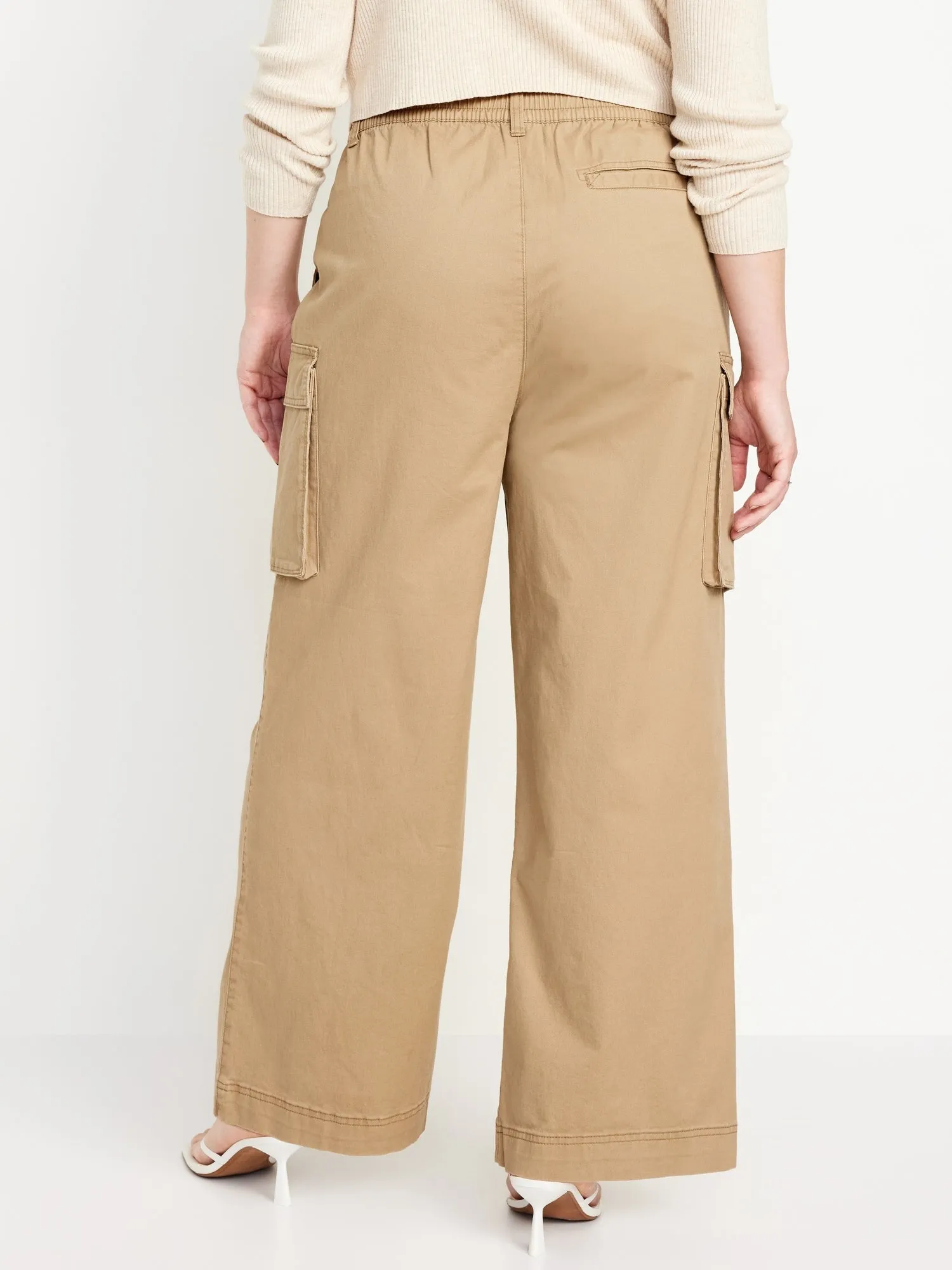 Extra High-Waisted Super Wide-Leg Cargo Pants