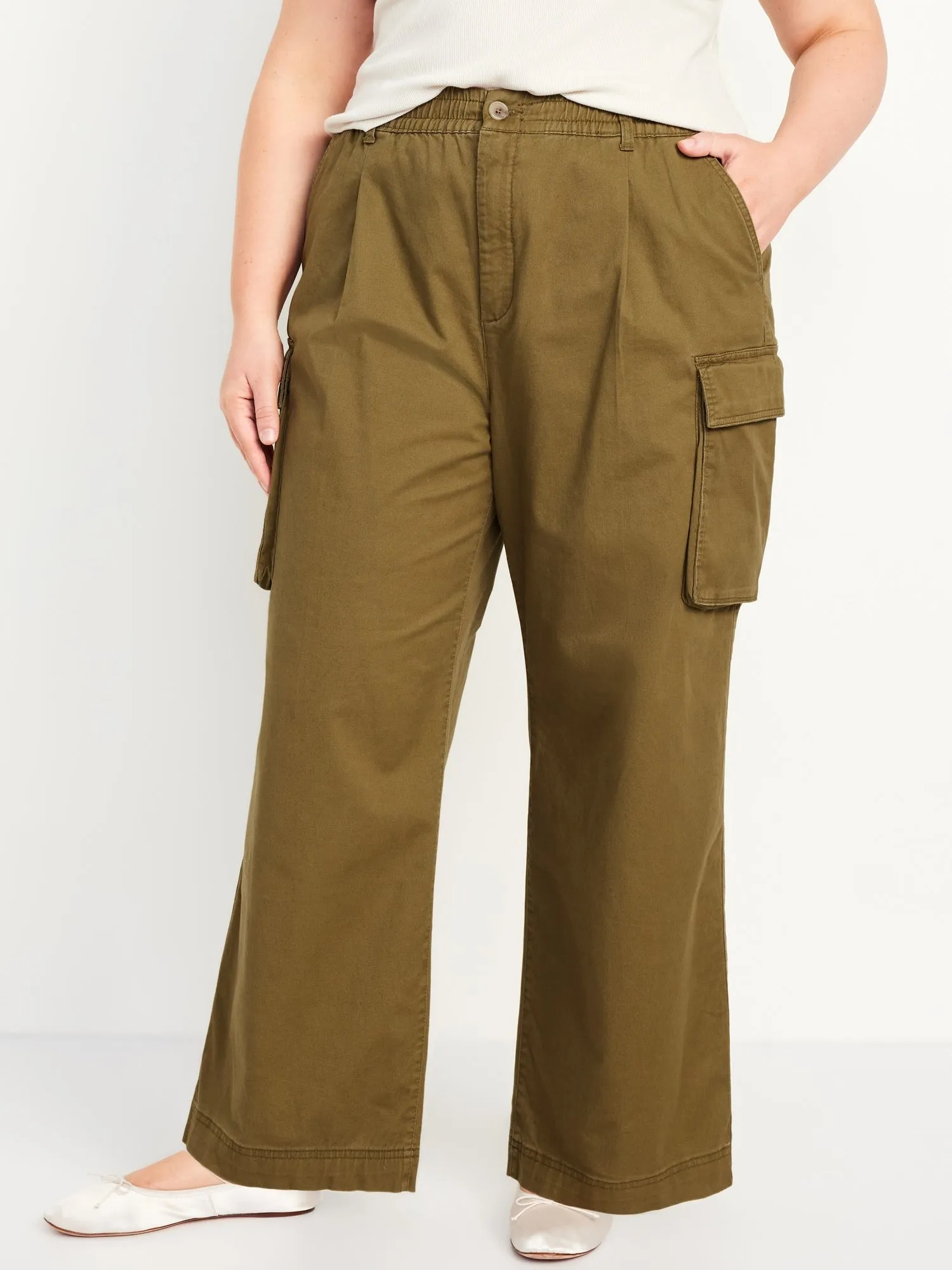 Extra High-Waisted Super Wide-Leg Cargo Pants