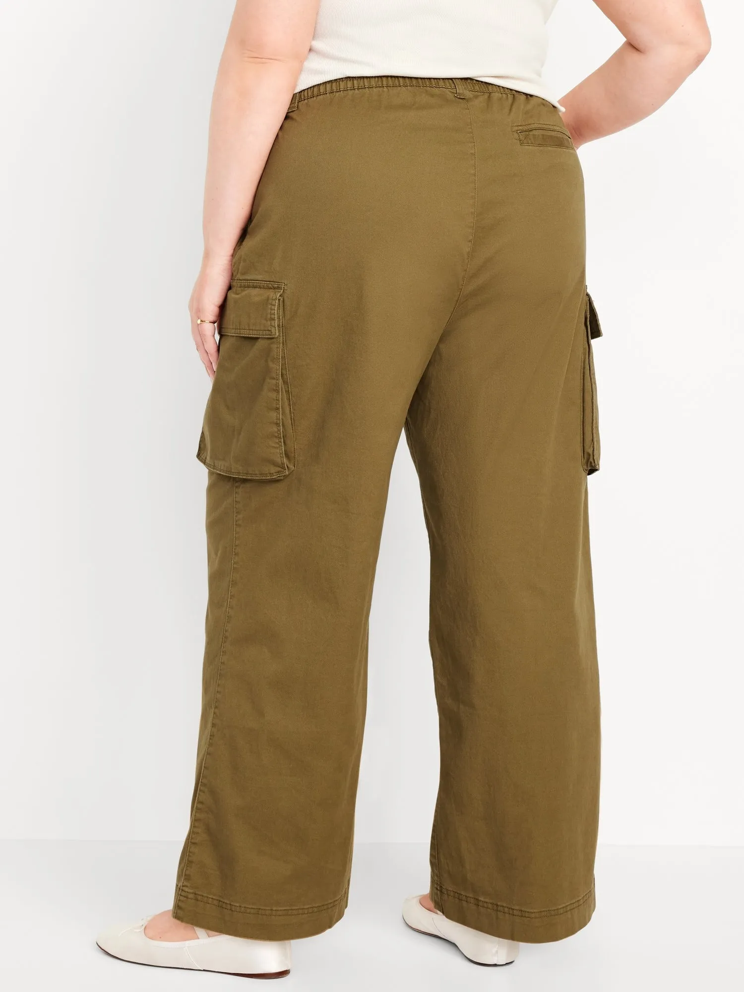 Extra High-Waisted Super Wide-Leg Cargo Pants