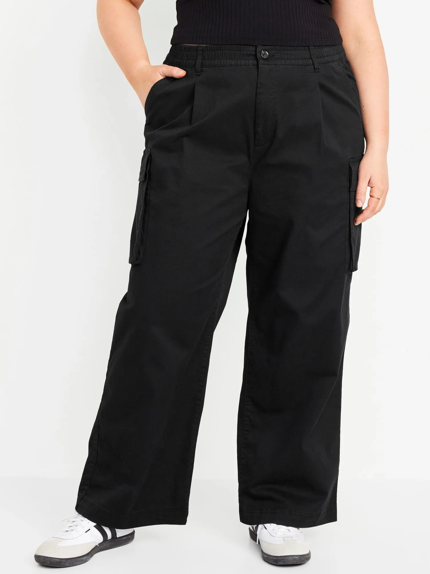 Extra High-Waisted Super Wide-Leg Cargo Pants