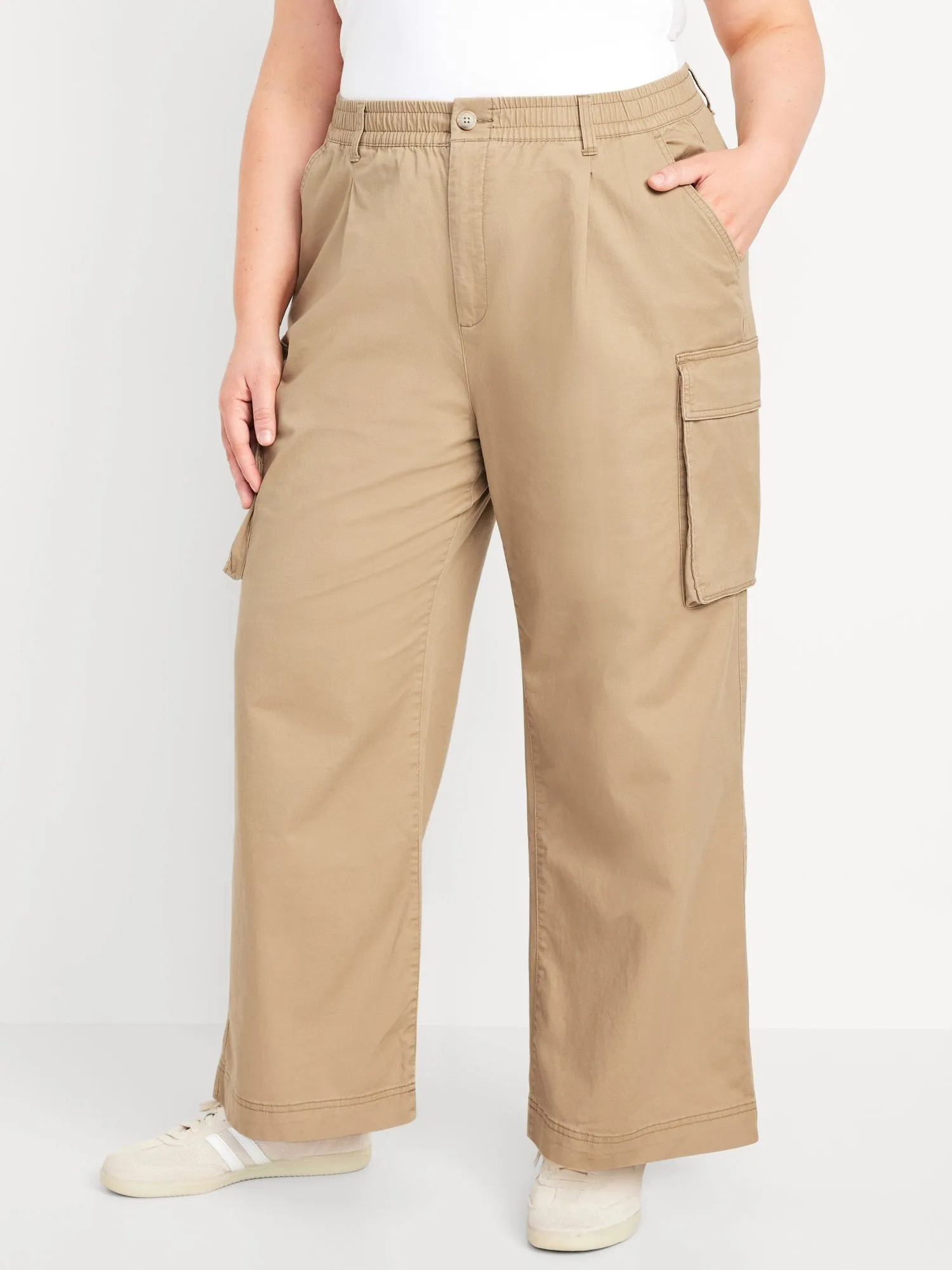 Extra High-Waisted Super Wide-Leg Cargo Pants