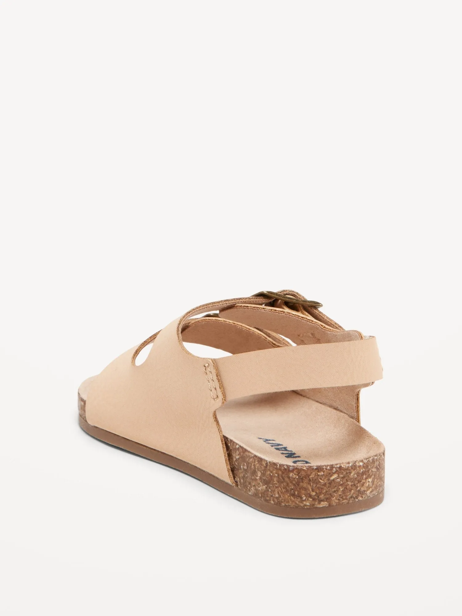 Faux-Leather Buckled Strap Sandals for Baby