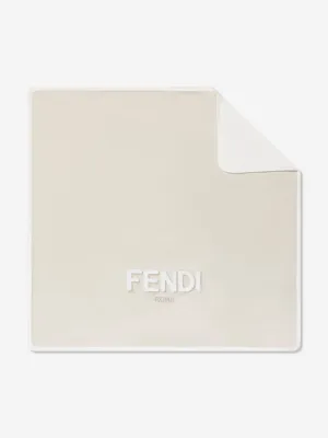 Fendi Baby Logo Blanket in Beige (80cm)