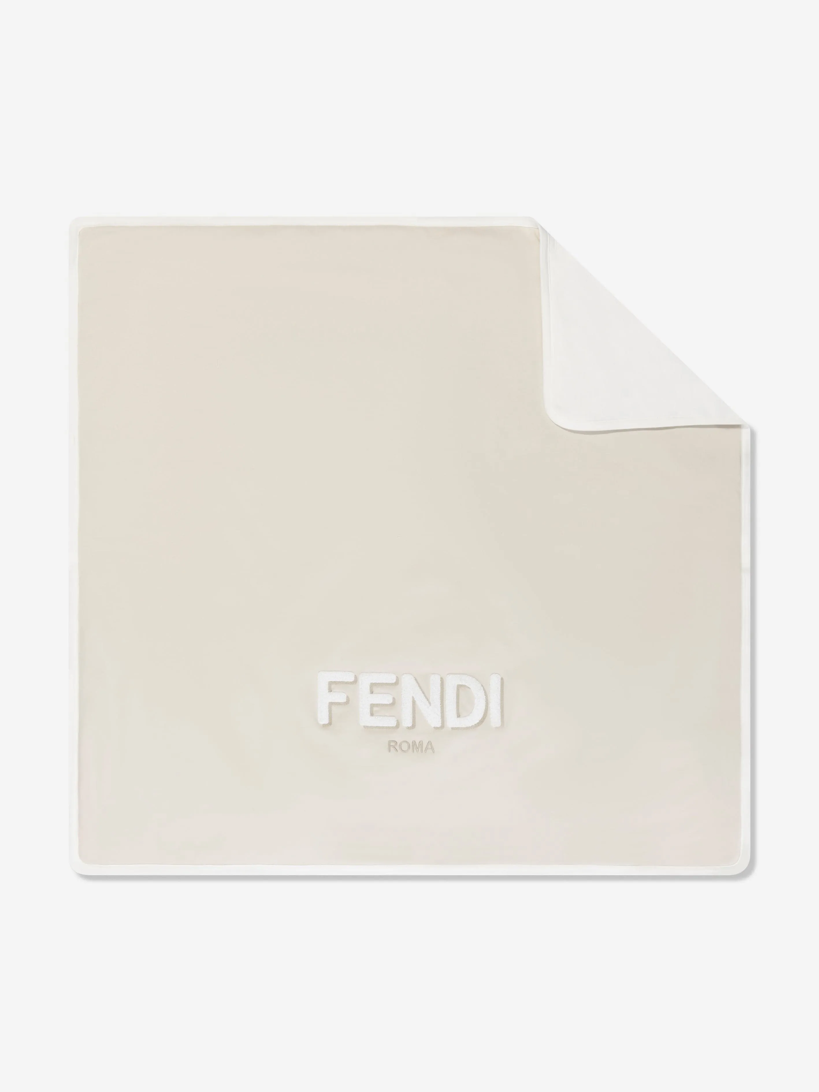 Fendi Baby Logo Blanket in Beige (80cm)