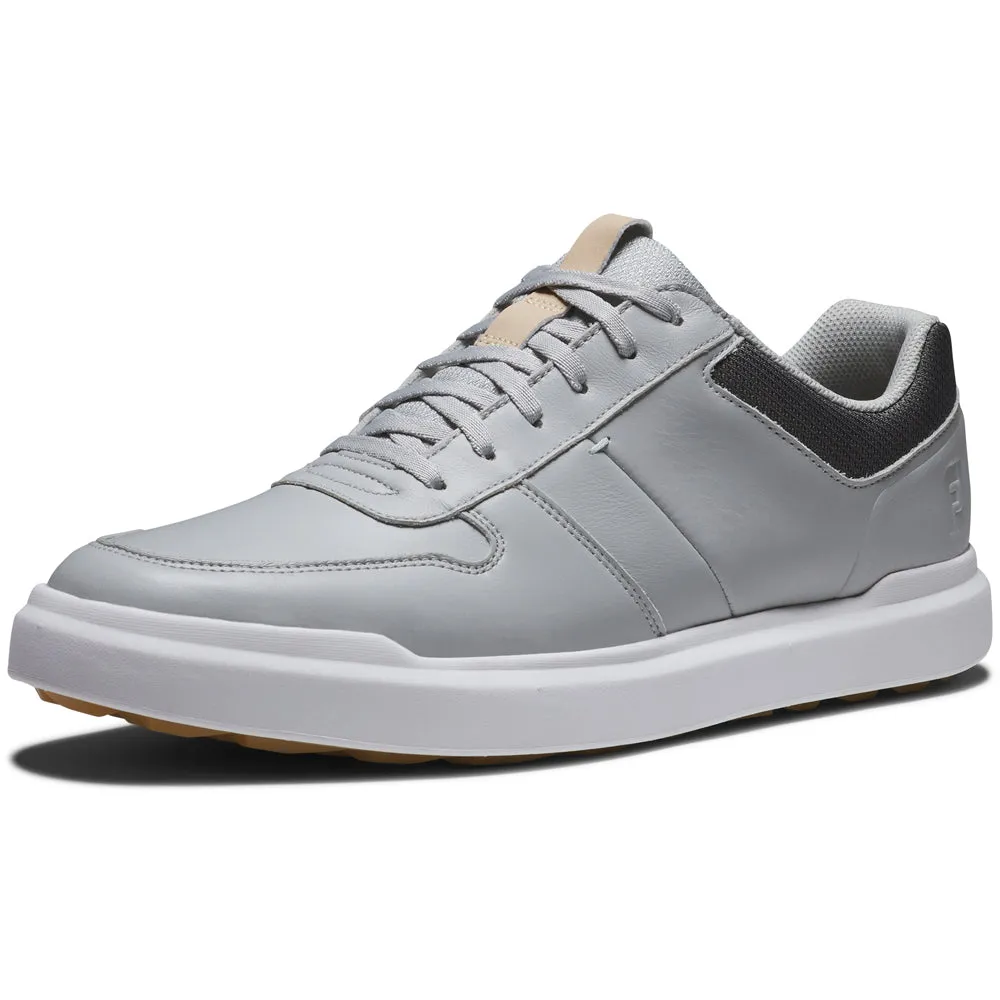 FootJoy Contour Casual Spikeless Shoes - White/Navy/Grey