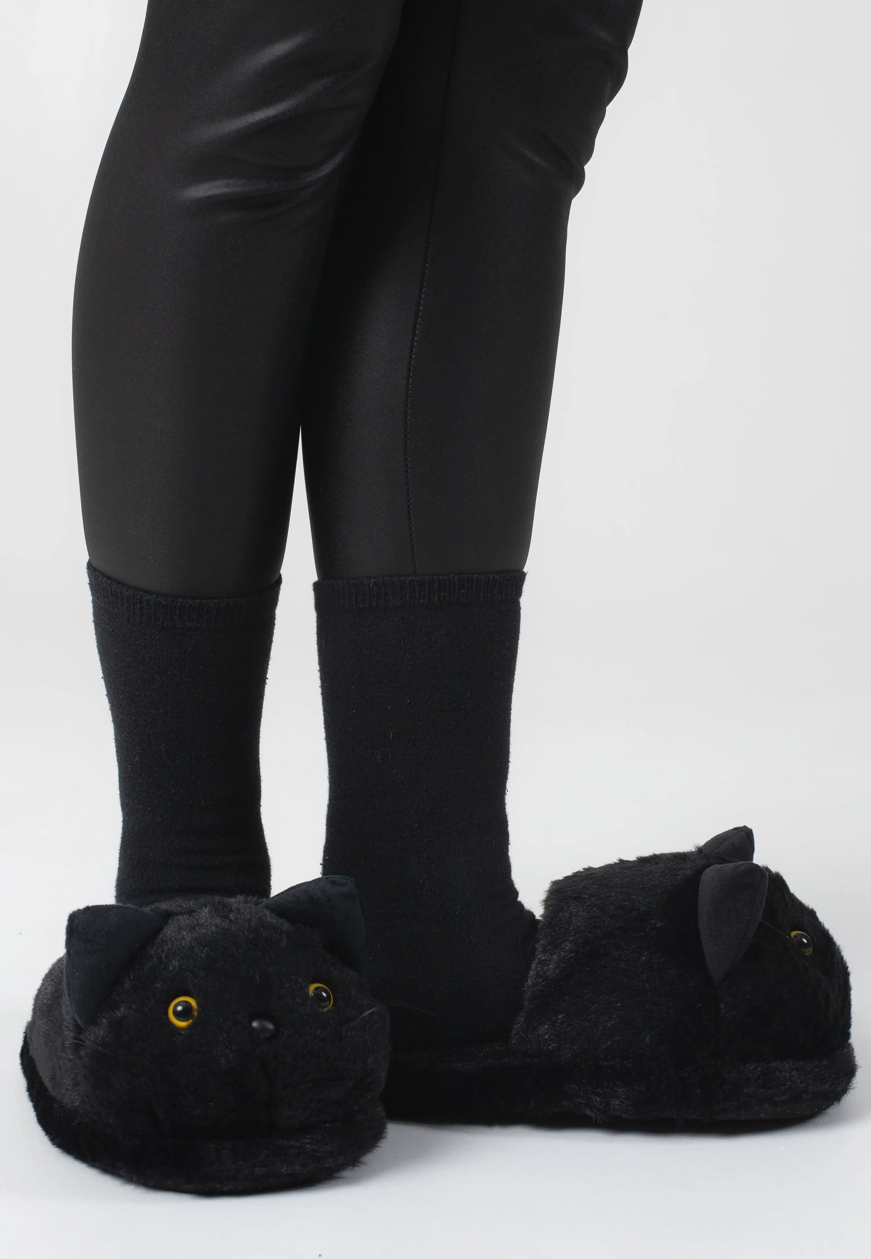 Foxblood - Black Cat Black - Girl Slippers