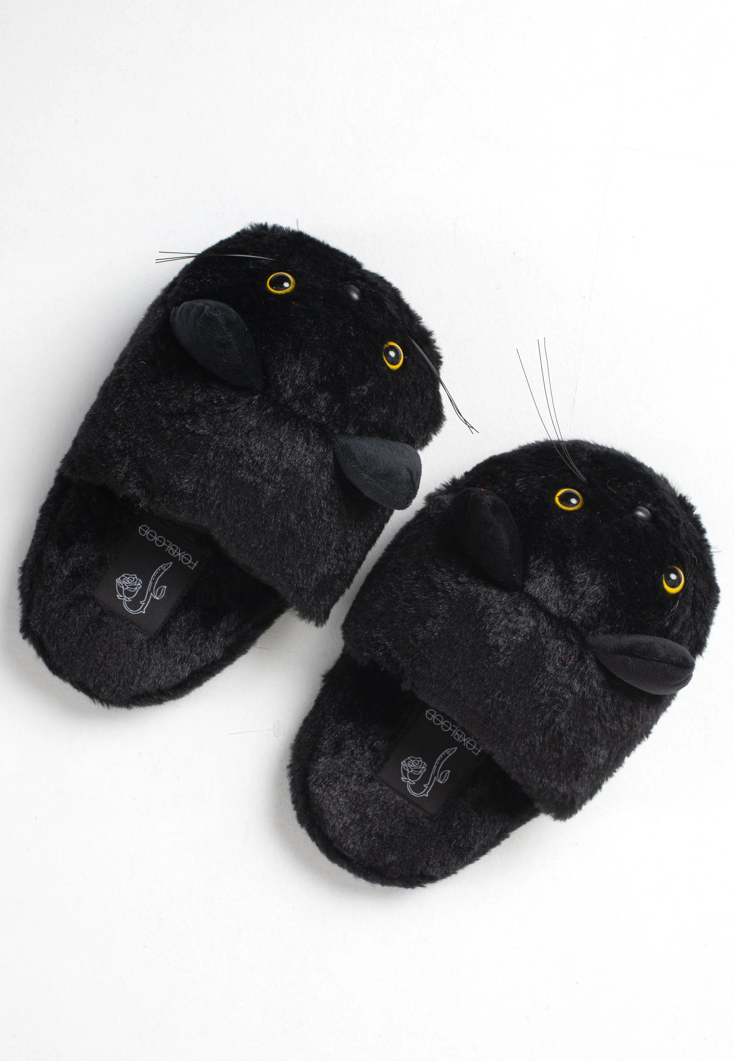 Foxblood - Black Cat Black - Girl Slippers