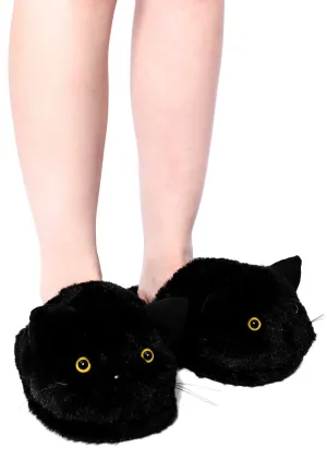 Foxblood - Black Cat Black - Girl Slippers