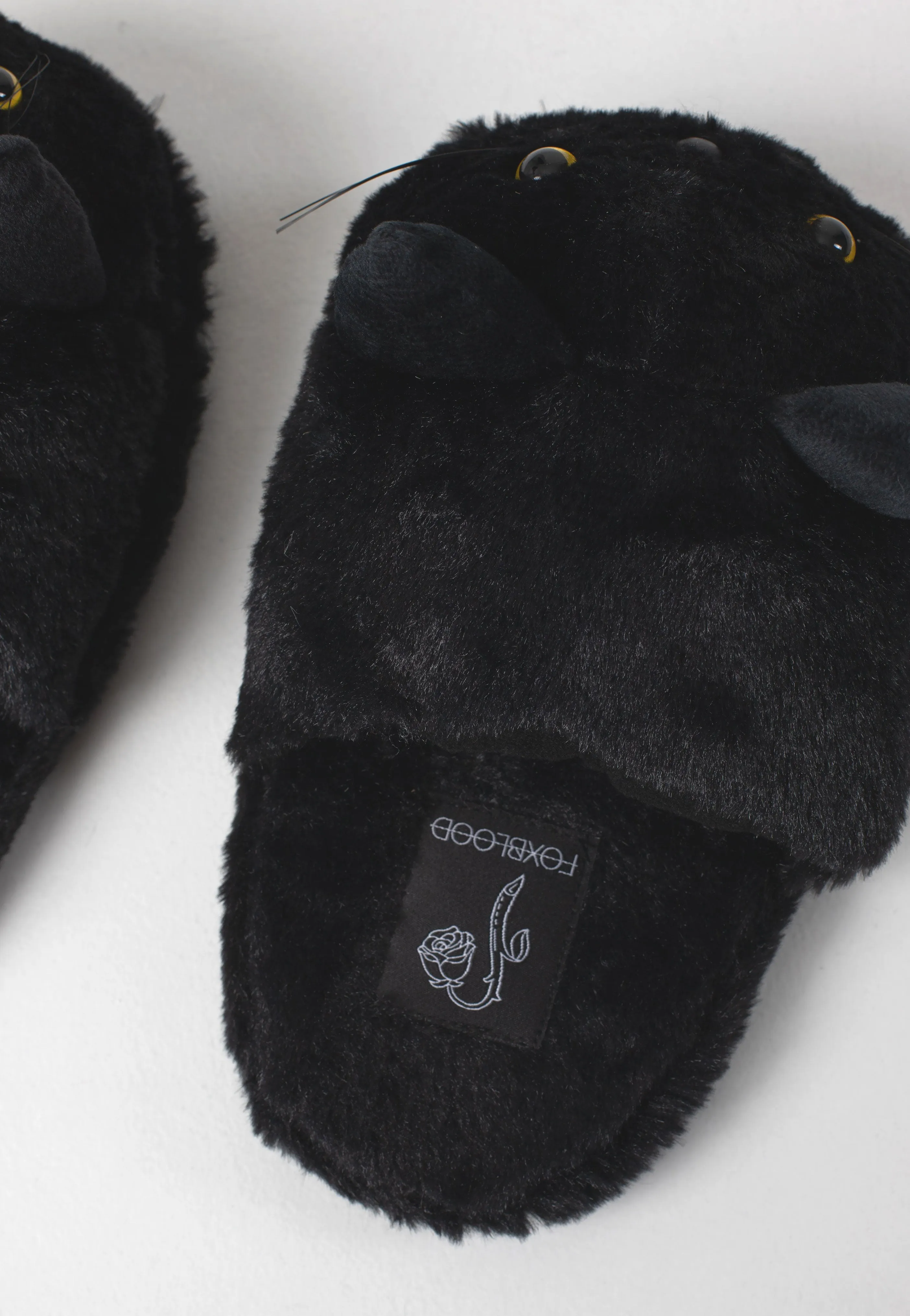 Foxblood - Black Cat Black - Girl Slippers