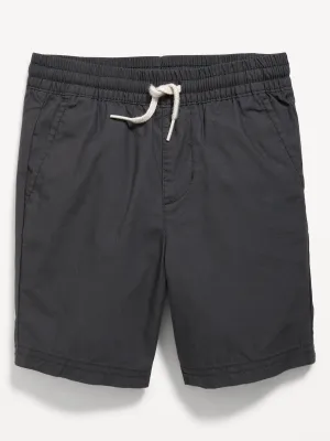 Functional-Drawstring Poplin Shorts for Toddler Boys