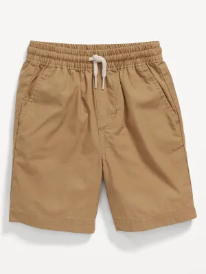 Functional-Drawstring Poplin Shorts for Toddler Boys