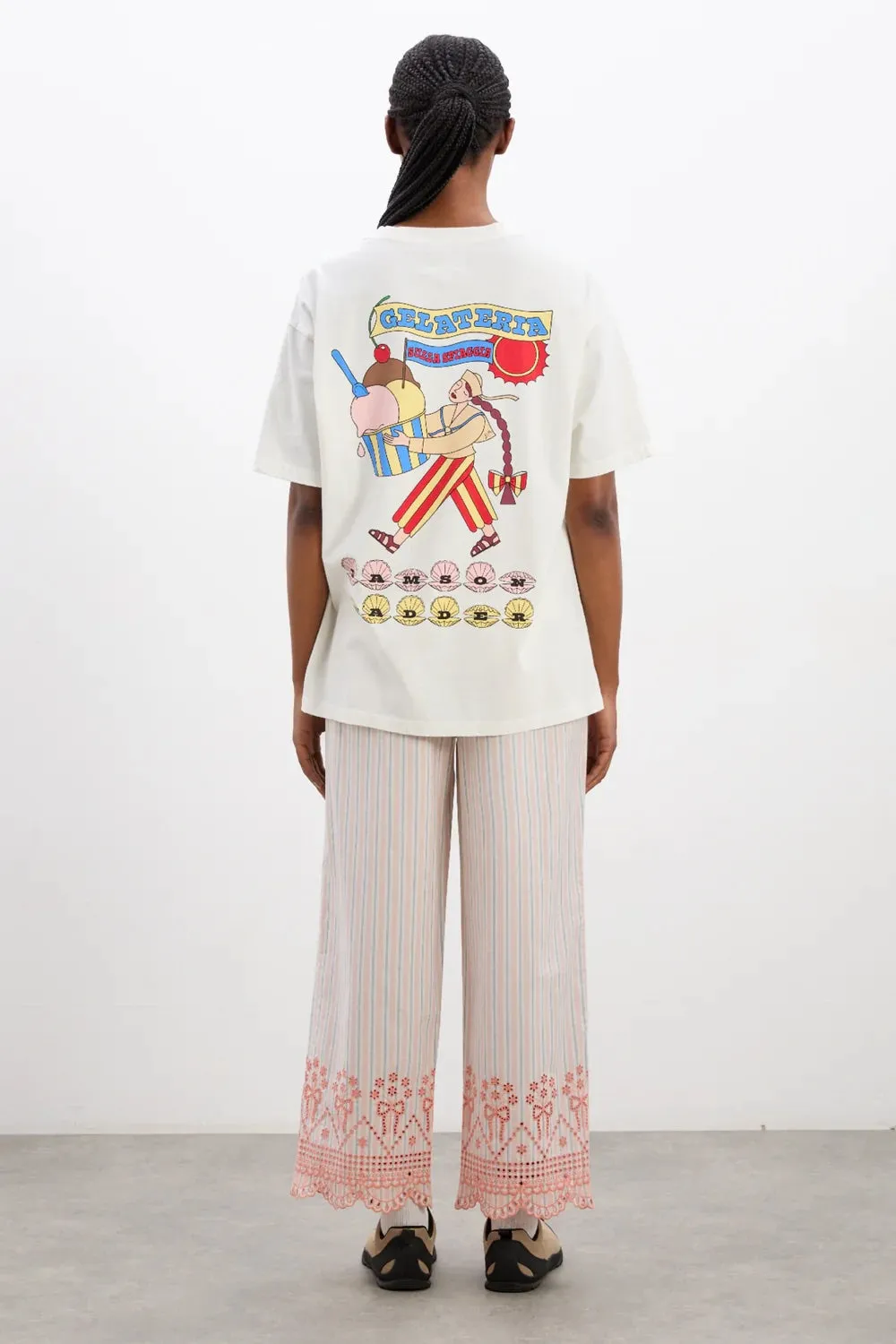 Gelati Girl Boyfriend Tee (White)