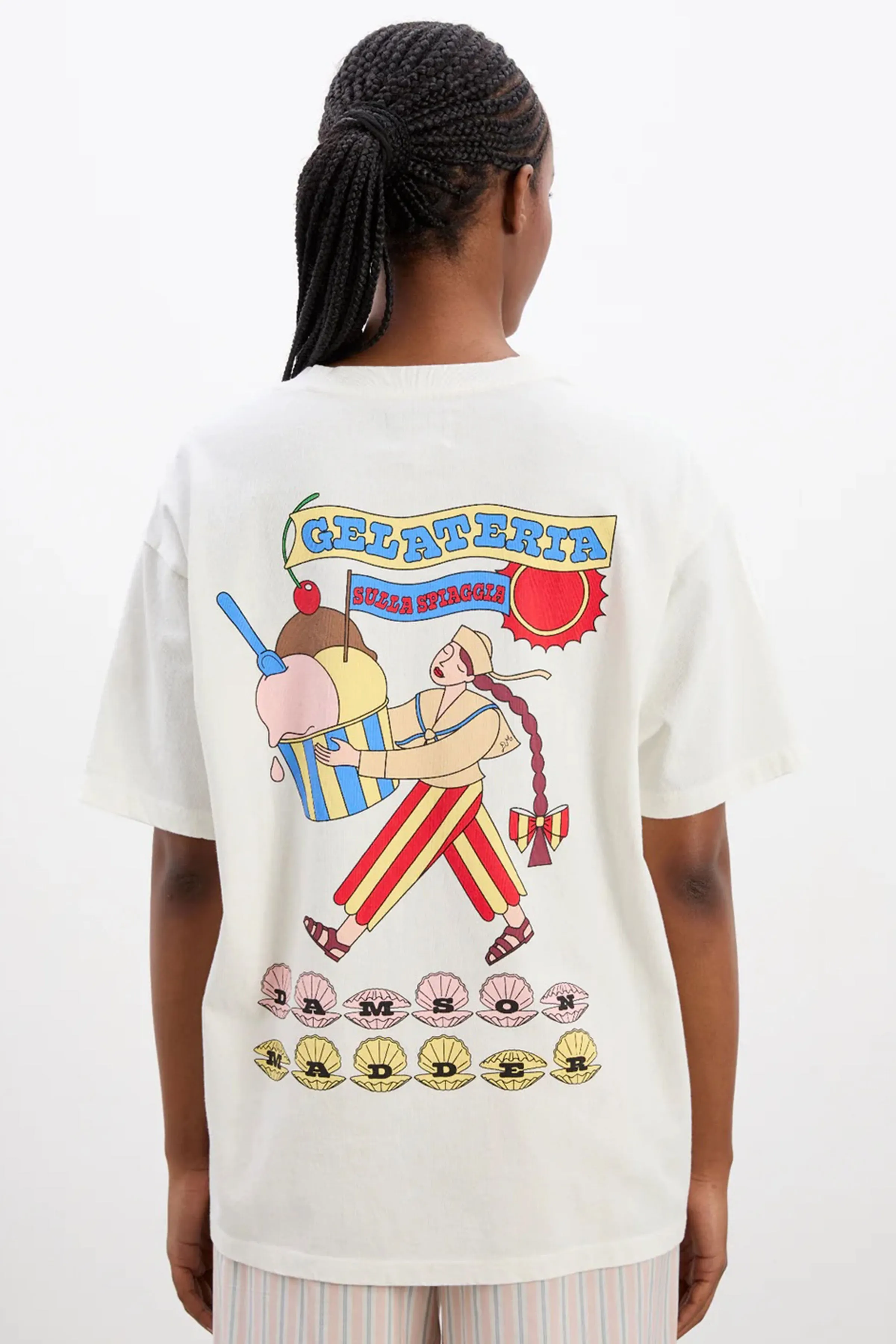 Gelati Girl Boyfriend Tee (White)
