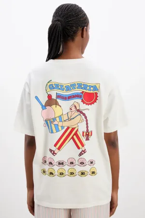 Gelati Girl Boyfriend Tee (White)