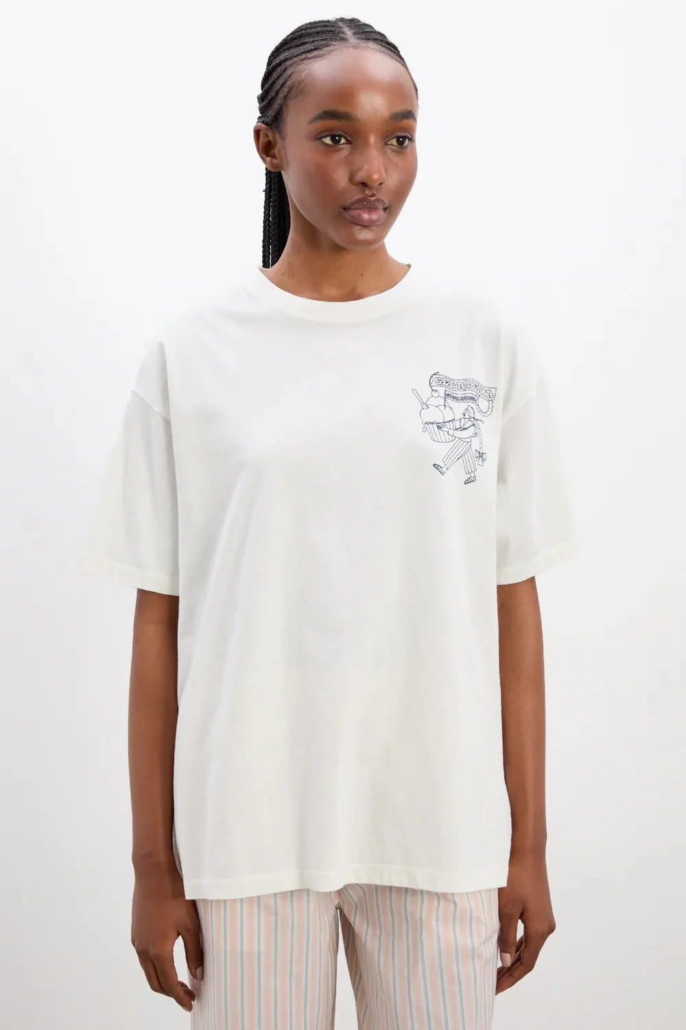 Gelati Girl Boyfriend Tee (White)