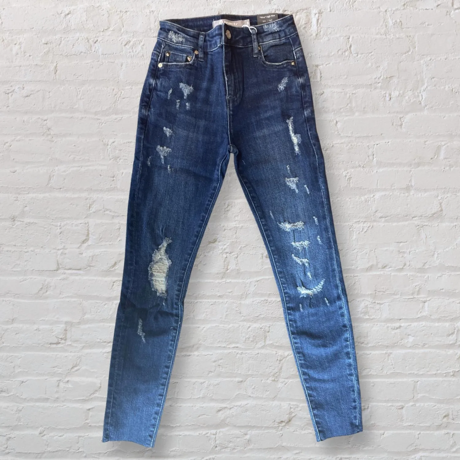Girl High Rise Skinny Jean In Dark Wash