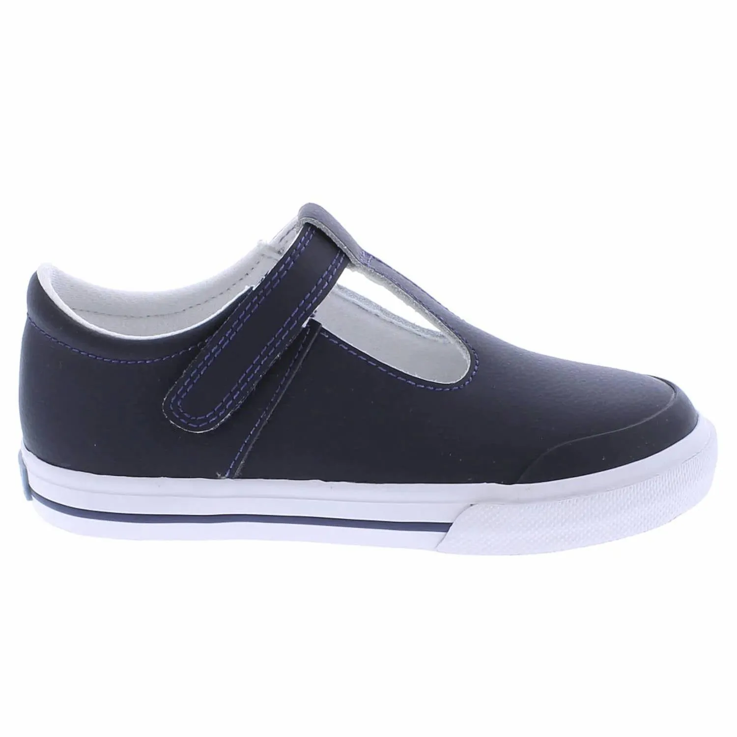 Girl's Drew Sneakers In Navy Leather